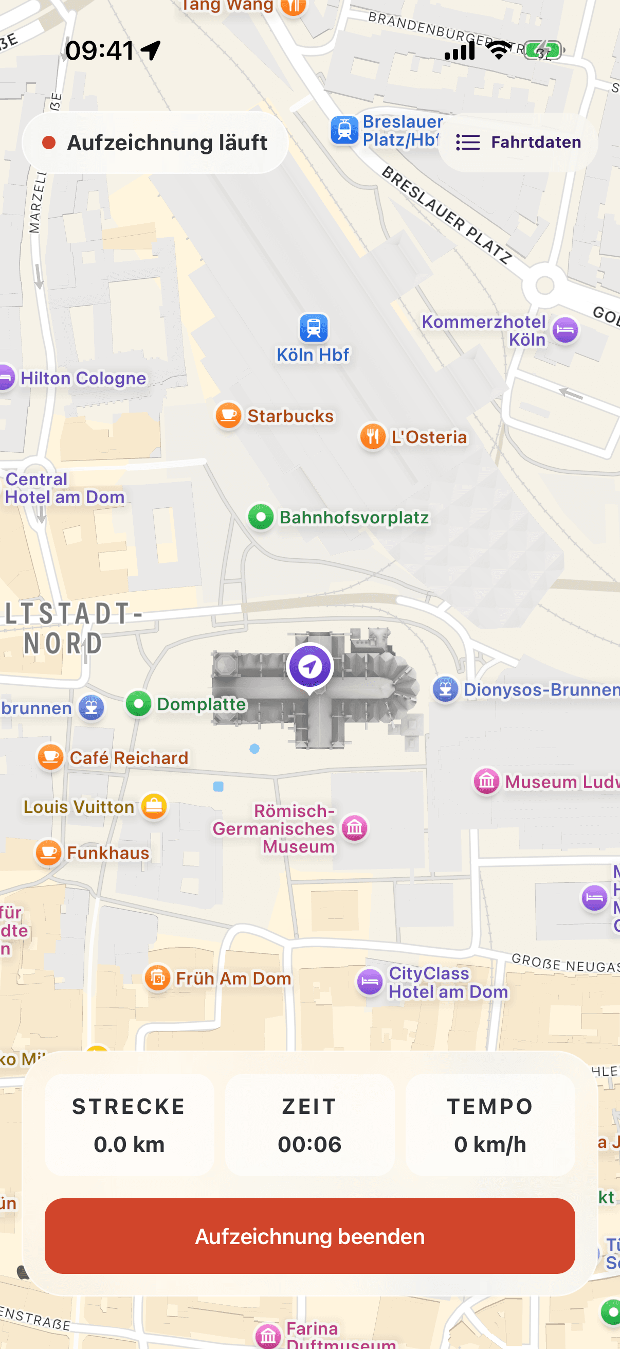 Losfahren oder vorher planen.